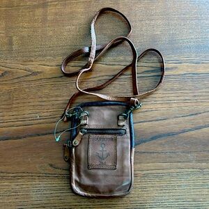 Harbour 2nd Benita Leather Crossbody Cellphone Wallet Bag